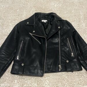 Brand new top shop faux leather jacket